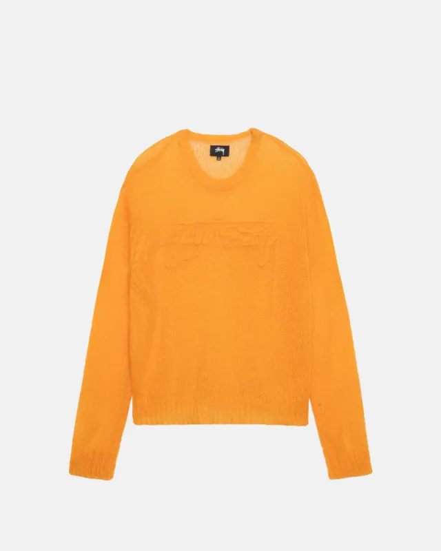 LOOSE KNIT LOGO SWEATER sold by Stussy