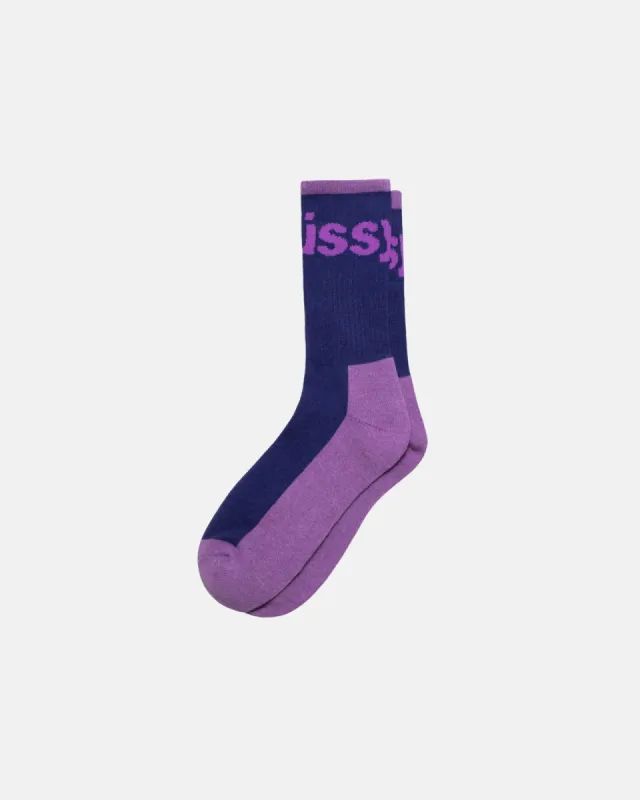 LOGO JACQUARD TRAIL SOCKS sold by Stussy