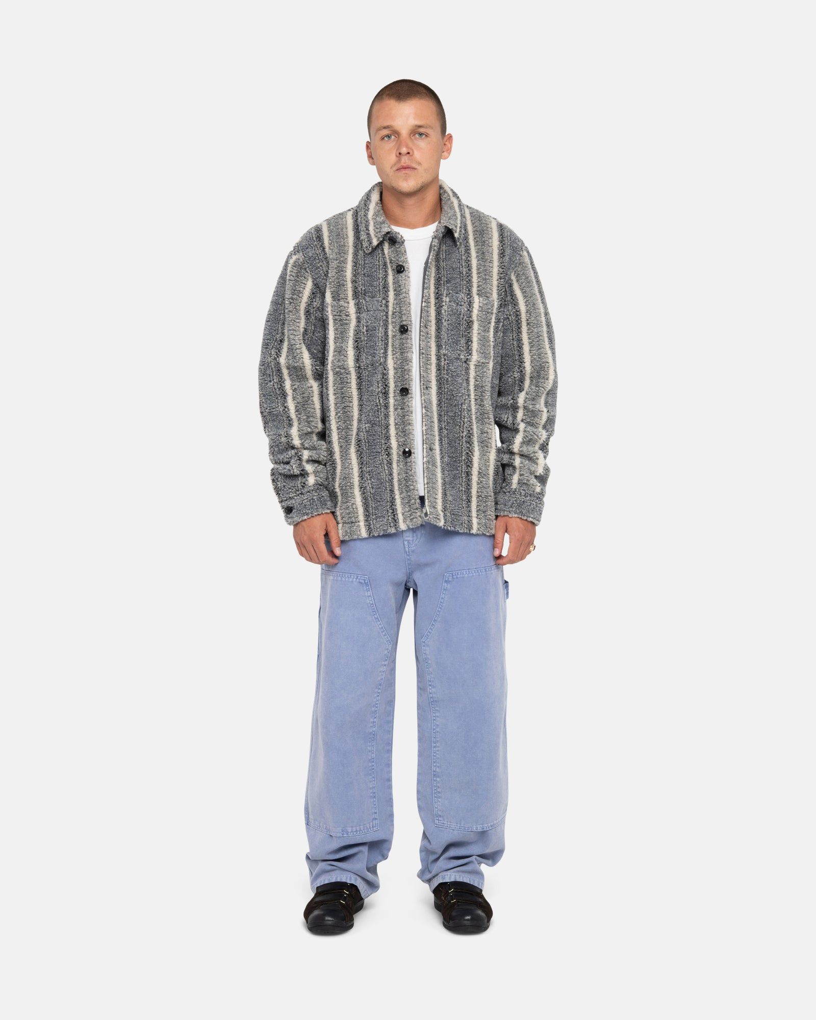 STRIPED SHERPA SHIRT sold by Stussy product image thumbnail 5