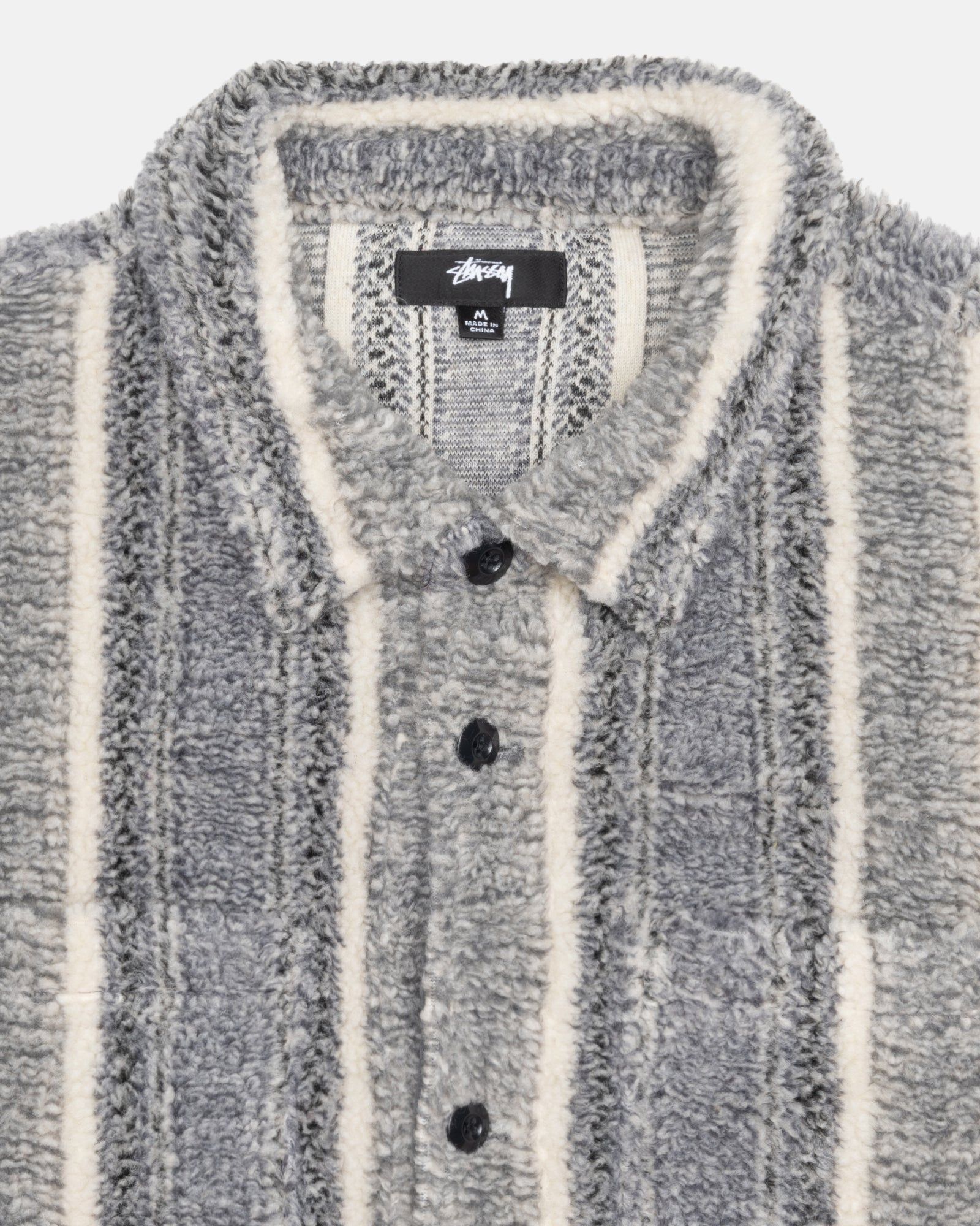 STRIPED SHERPA SHIRT sold by Stussy product image thumbnail 3