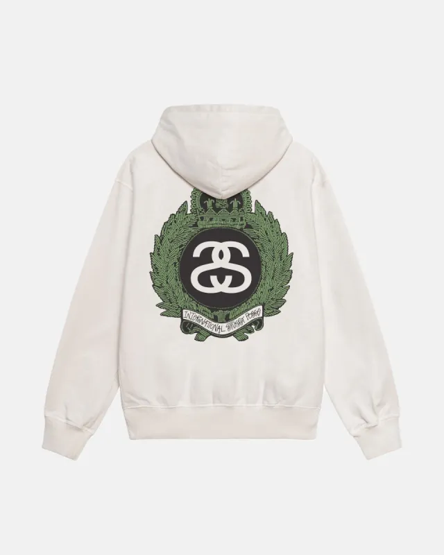 CROWN WREATH PIGMENT DYED HOODIE sold by Stussy