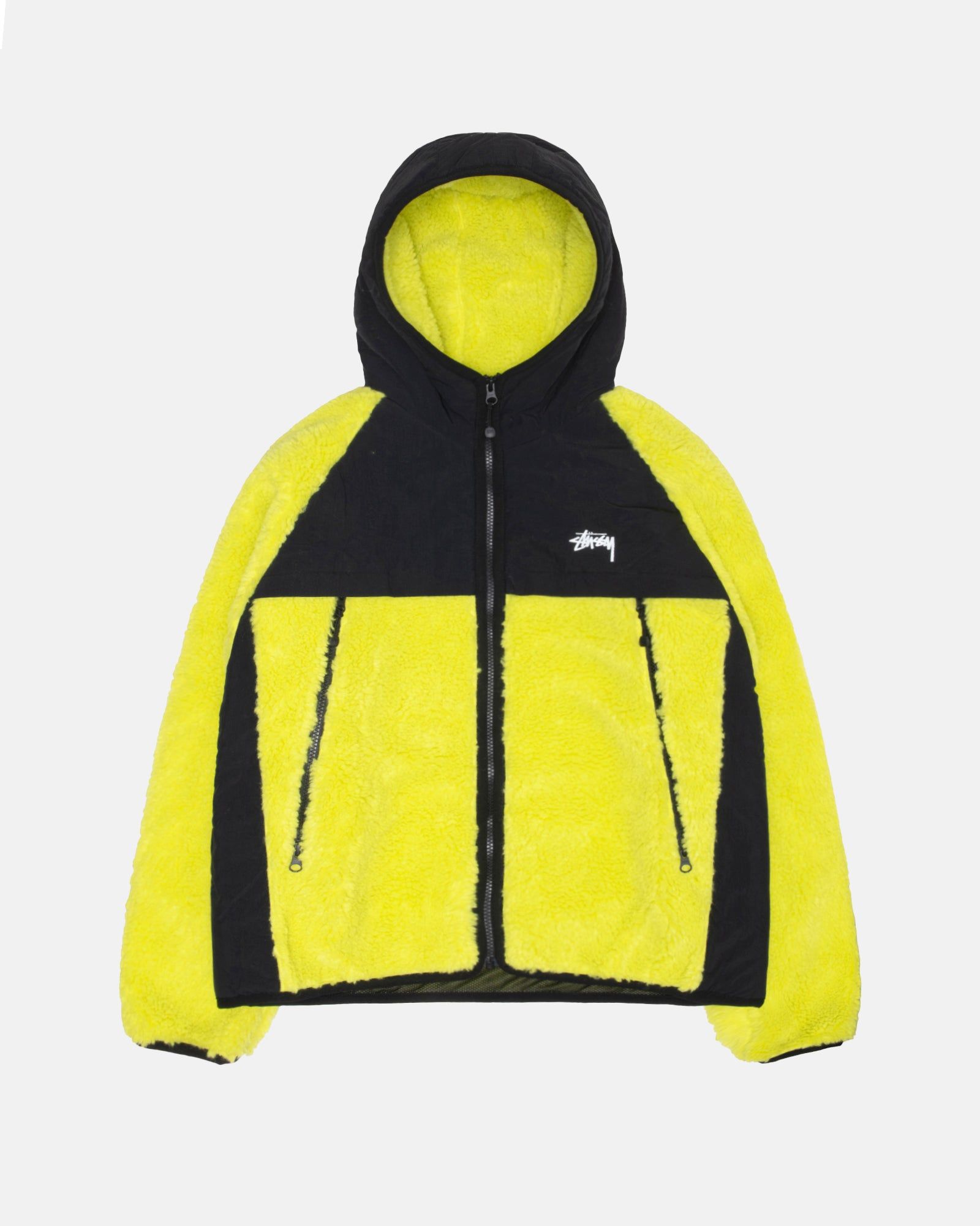 SHERPA PANELED HOODED JACKET sold by Stussy