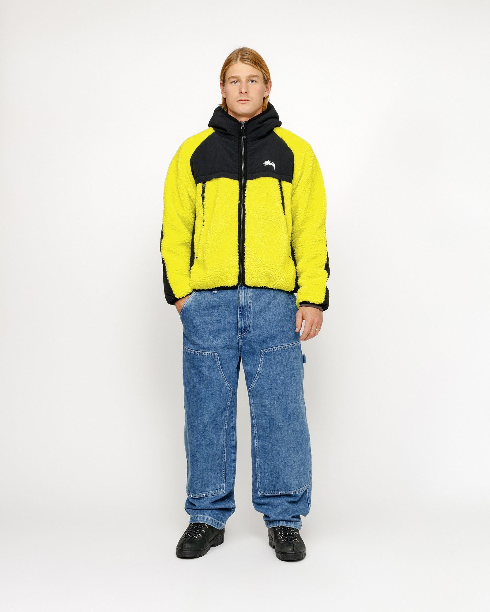 SHERPA PANELED HOODED JACKET sold by Stussy product image thumbnail 3