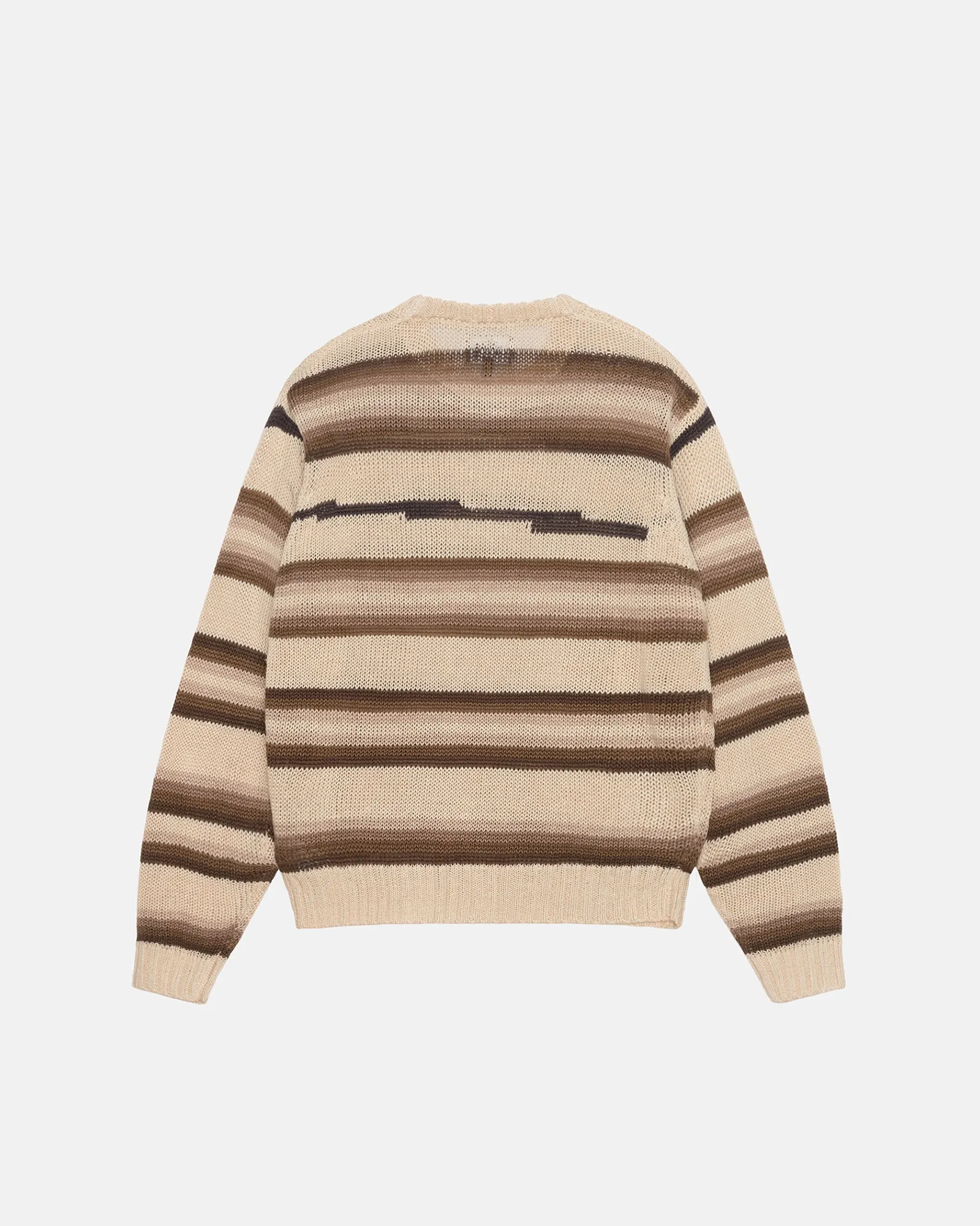 トップス STUSSY TONAL STRIPE LINEN SWEATER STUSSY Tonal Stripe Sweater Natural - Sweaters - BeyondStyle