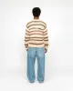 TONAL STRIPE LINEN SWEATER sold by Stussy