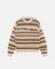 TONAL STRIPE LINEN SWEATER sold by Stussy