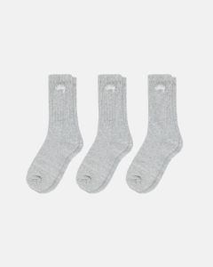 STOCK CREW SOCKS 3 PACK sold by Stussy