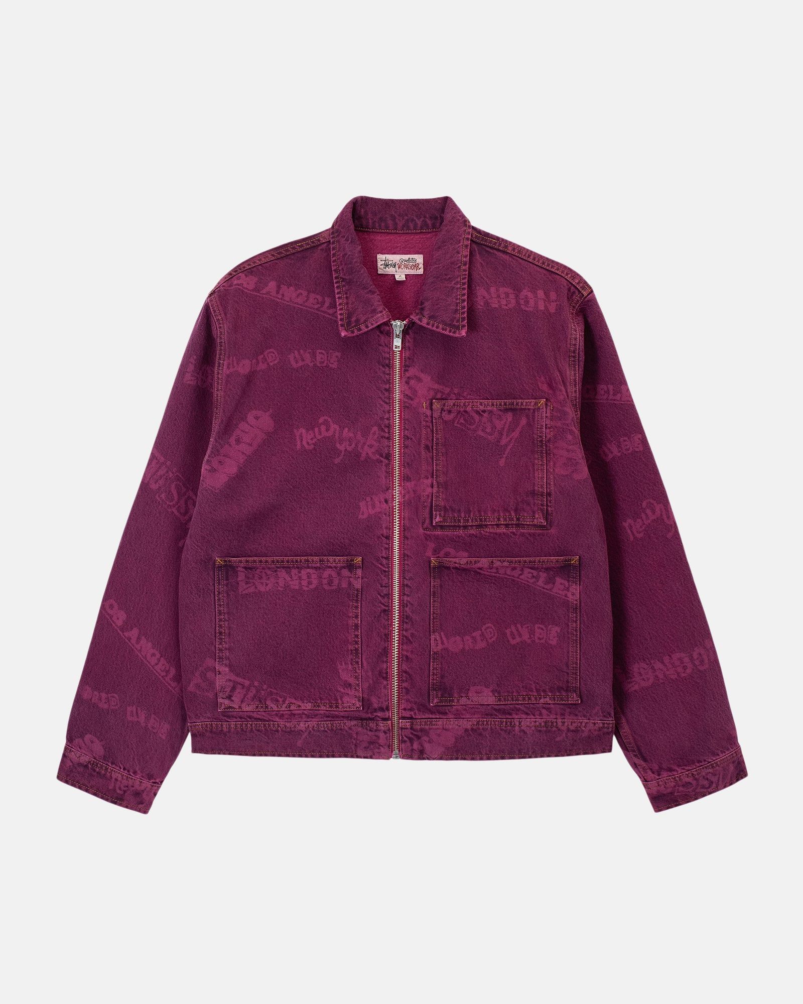 WORLDWIDE ZIP WORK JACKET sold by Stussy