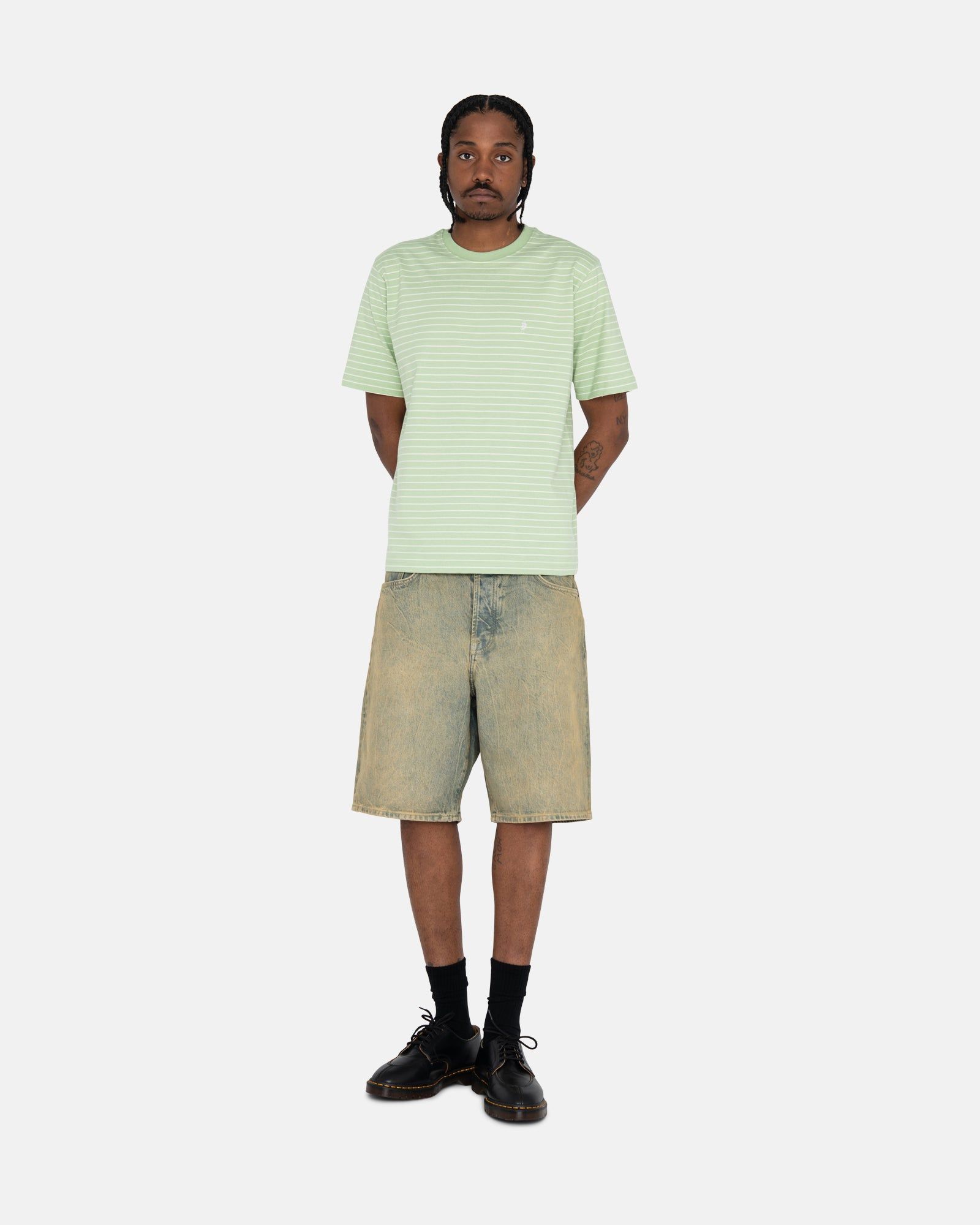 パンツ STUSSY BIG OL' SHORTS SANDWASH DENIM Big Ol' Short Denim – Resin Wash Khaki | Pants | Stüssy