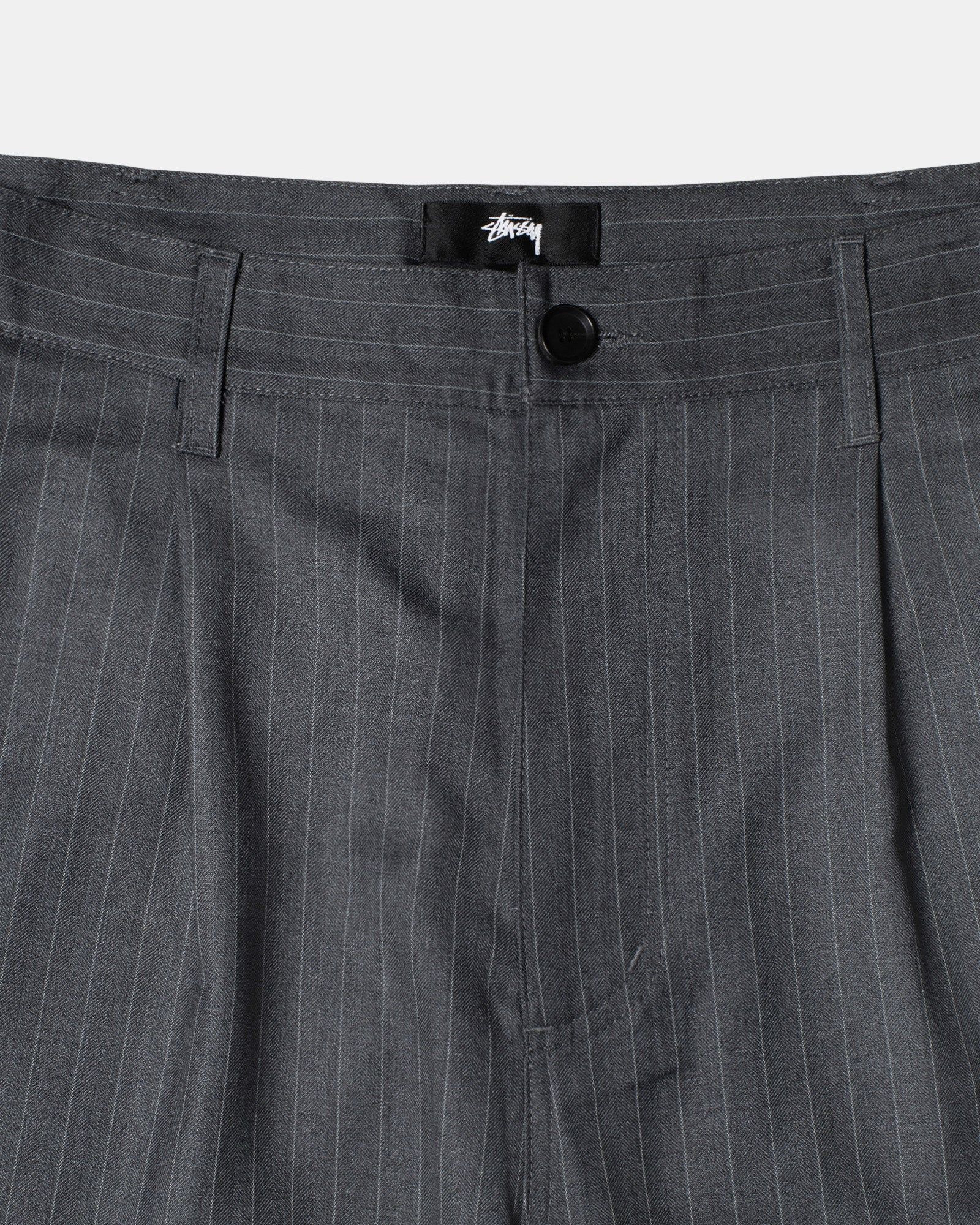 STRIPED VOLUME PLEATED TROUSER sold by Stussy product image thumbnail 3