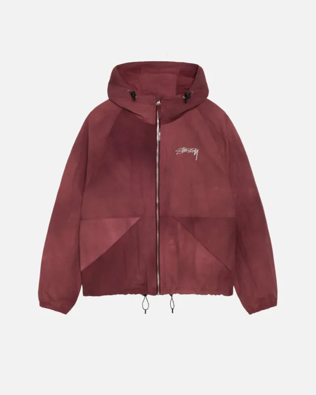 ジャケット・アウター Stussy Beach Shell Jacket Floral Nylon M Stussy Floral Nylon Beach Shell Jacket Maroon Size Medium