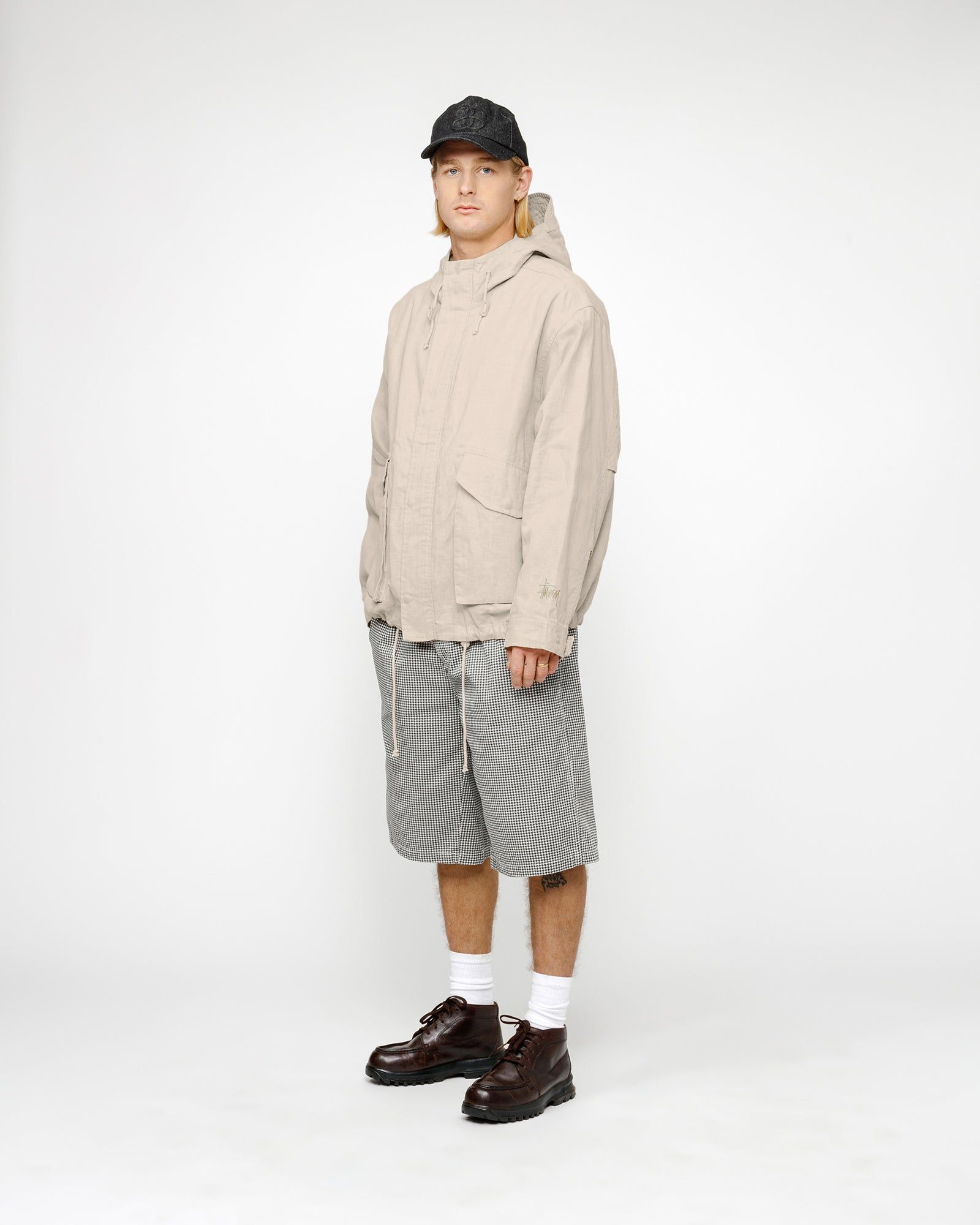 SHORT PARKA WAXED LINEN sold by Stussy product image thumbnail 4