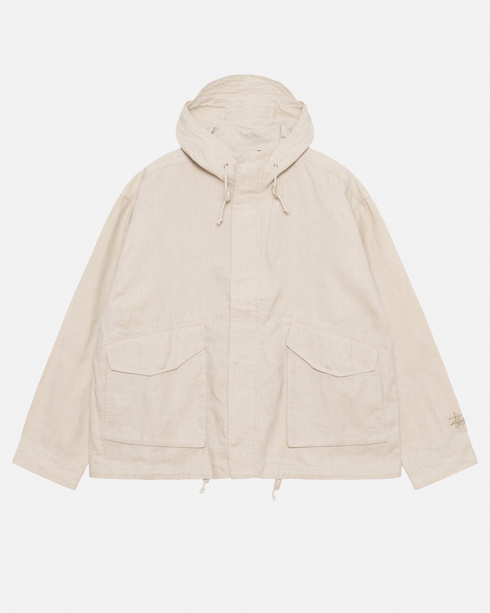 SHORT PARKA WAXED LINEN sold by Stussy