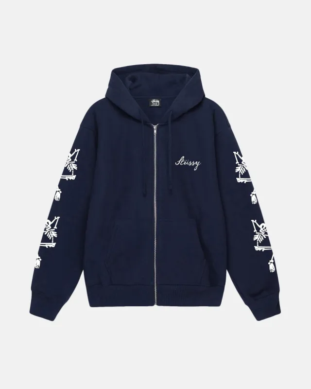 PARADISE LOST ZIP HOODIE sold by Stussy