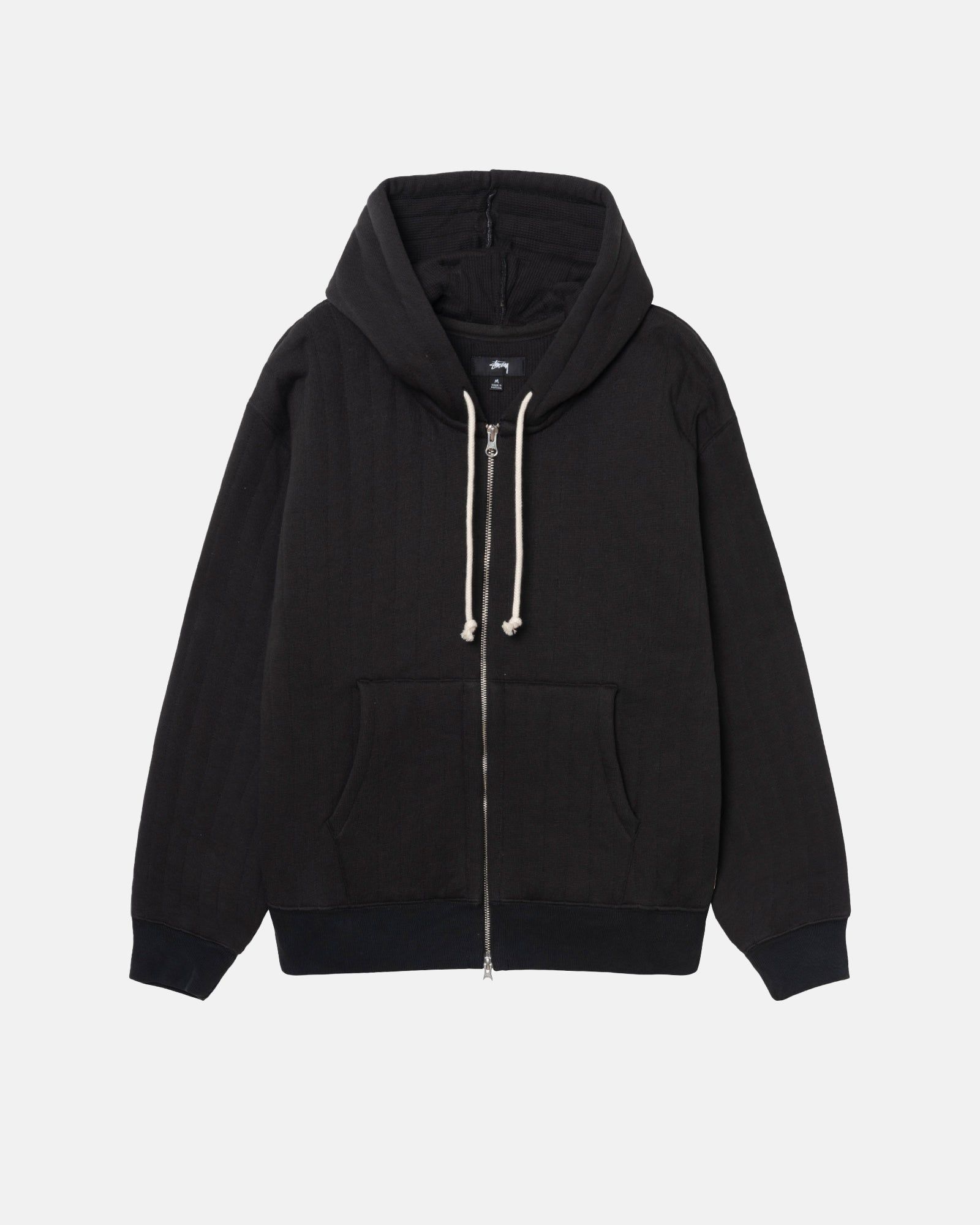 VERTICAL QUILTED ZIP HOODIE sold by Stussy