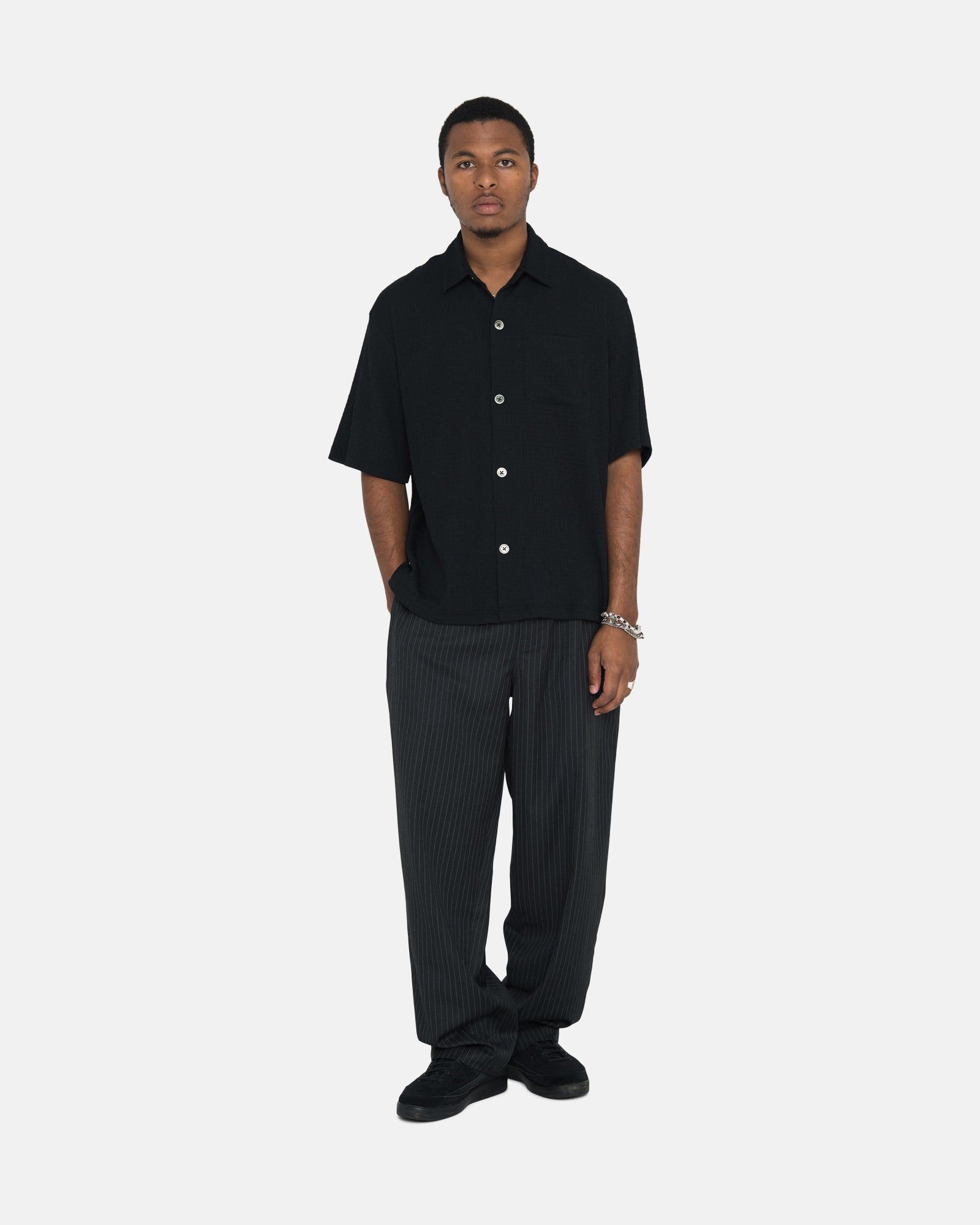 WRINKLY GINGHAM SS SHIRT sold by Stussy product image thumbnail 4