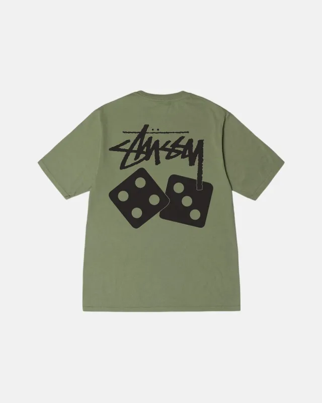 DICE PIGMENT DYED TEE sold by Stussy