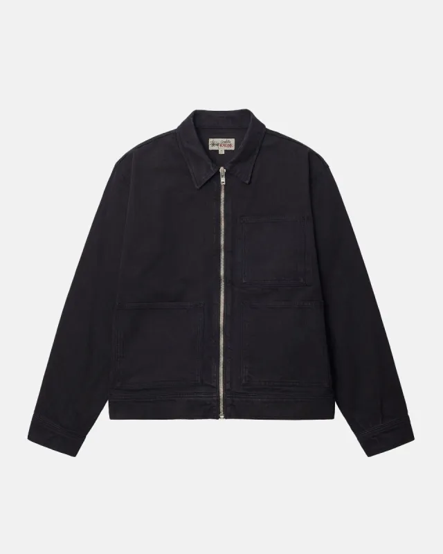 ZIP WORK JACKET OVERDYED made by Stussy