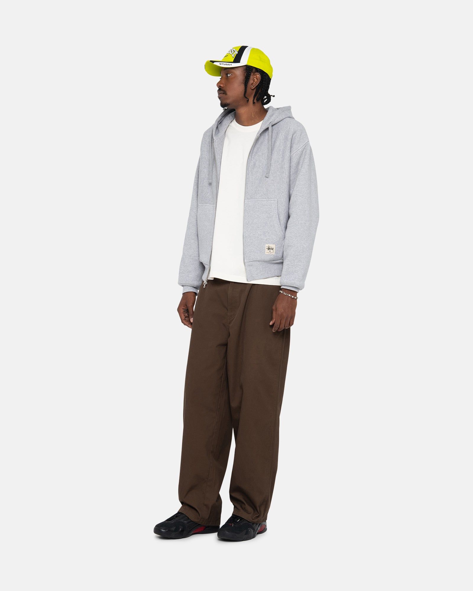 DOUBLE FACE LABEL ZIP HOODIE | Parallel
