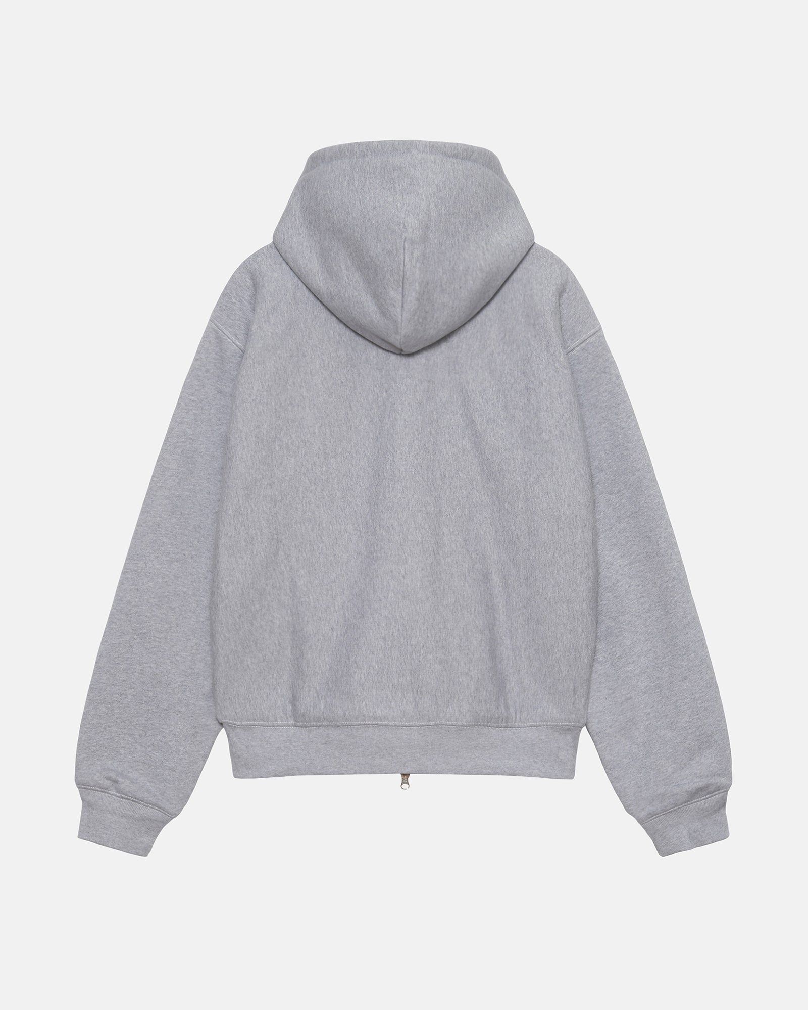 【S/DOUBLE】エスダブル Applique Zip Thru Hood フーディ S/Double Applique Zip Thru Grey Heather Hoodie