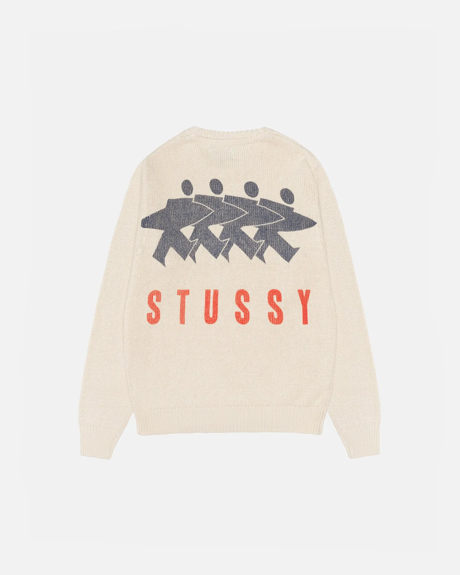 SURFMAN ICON COTTON LINEN CREW sold by Stussy