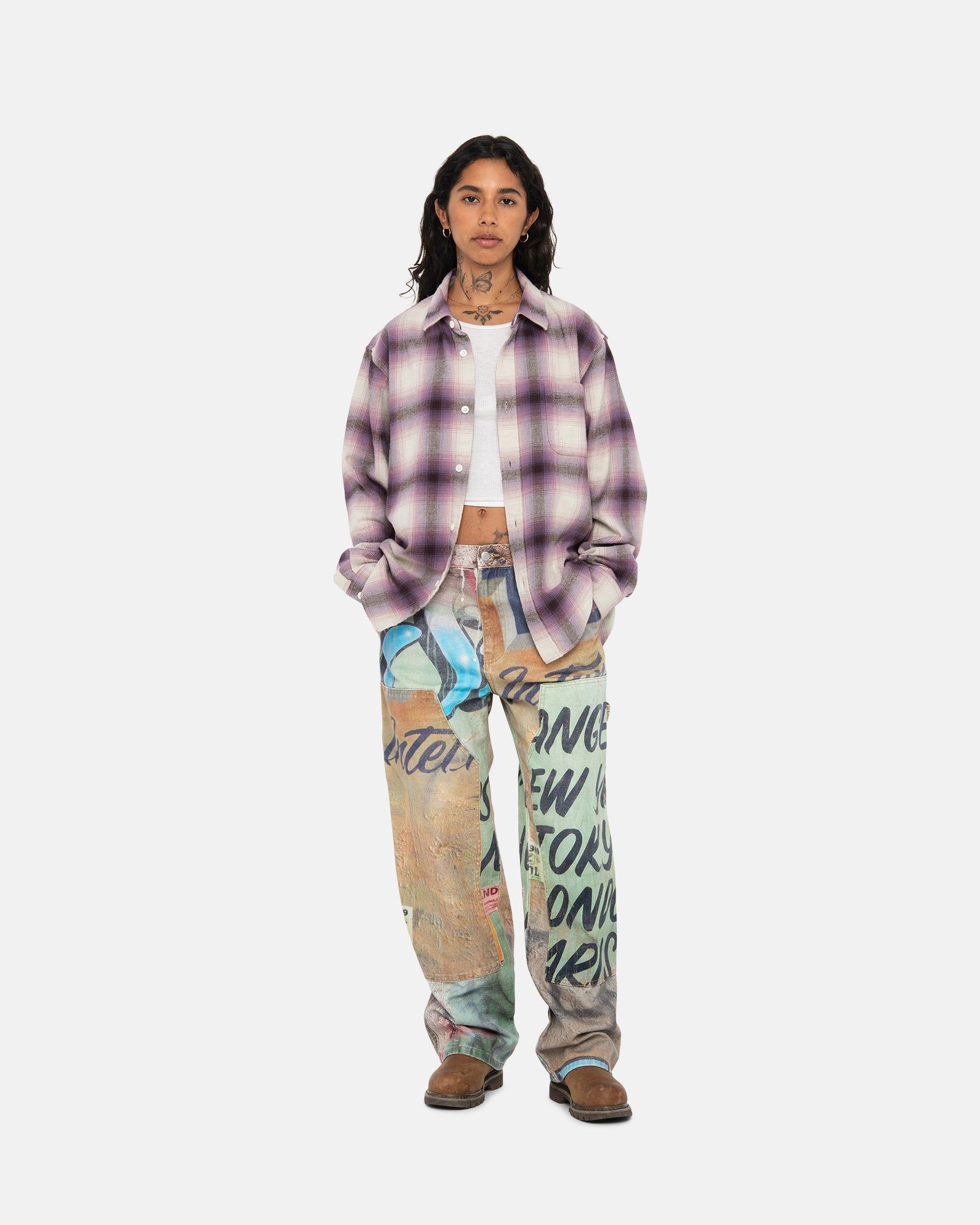 BAY PLAID SHIRT sold by Stussy product image thumbnail 8