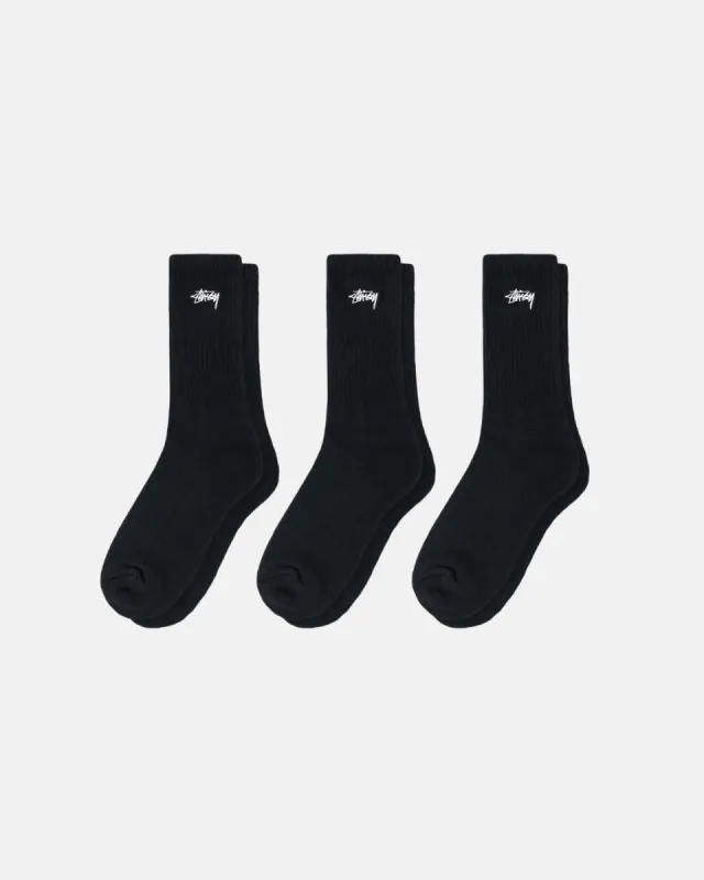 【Stussy】 WASHED HELVETICA CREW SOCK WASHED HELVETICA CREW SOCK | Parallel