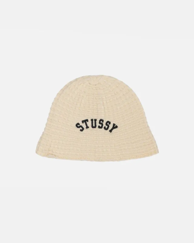 BUCKET HAT WAFFLE KNIT sold by Stussy
