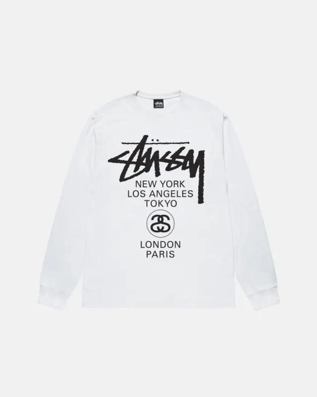 WORLD TOUR LS TEE made by Stussy