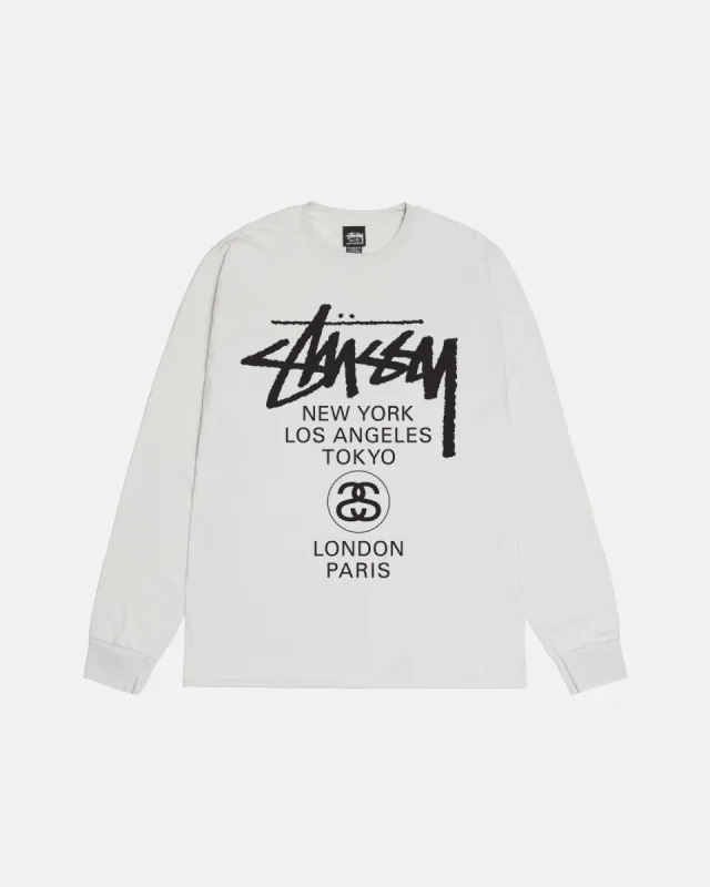 WORLD TOUR LS TEE made by Stussy