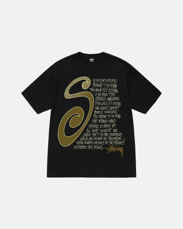S TALK PIGMENT DYED TEE sold by Stussy