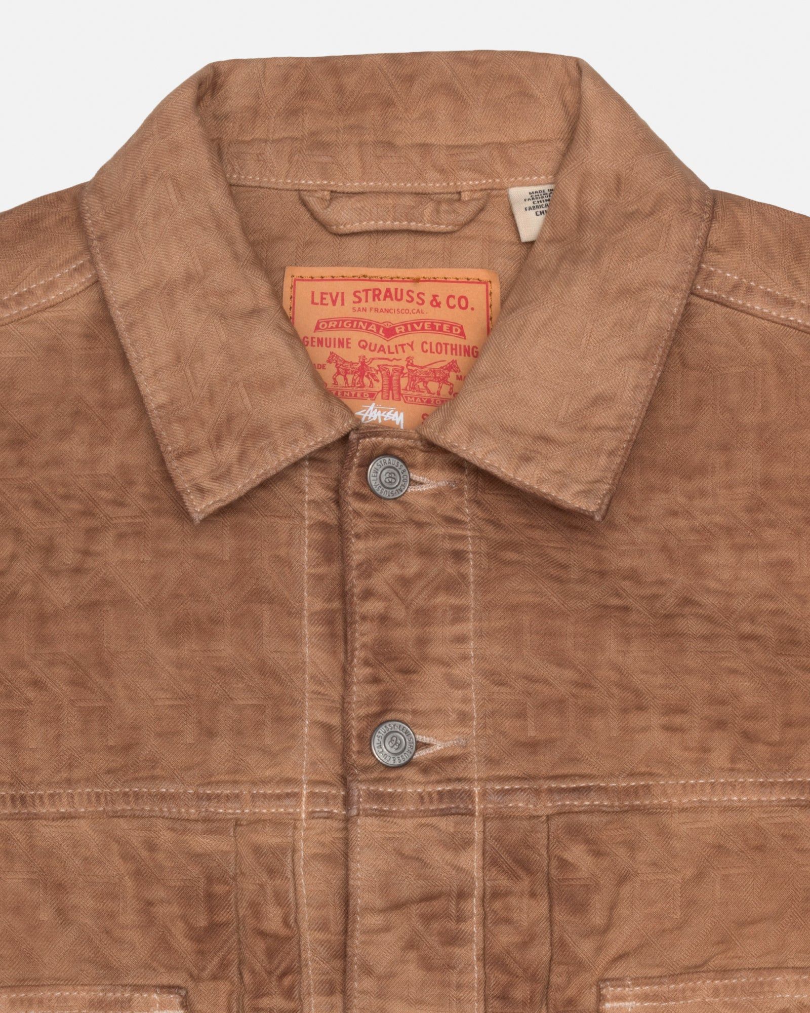 STÜSSY & LEVI'S DYED JACQUARD TRUCKER JACKET sold by Stussy product image thumbnail 3
