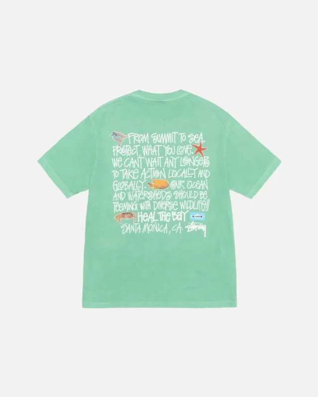 HEAL THE BAY SUMMIT TO SEA TEE PIGMENT DYED made by Stussy