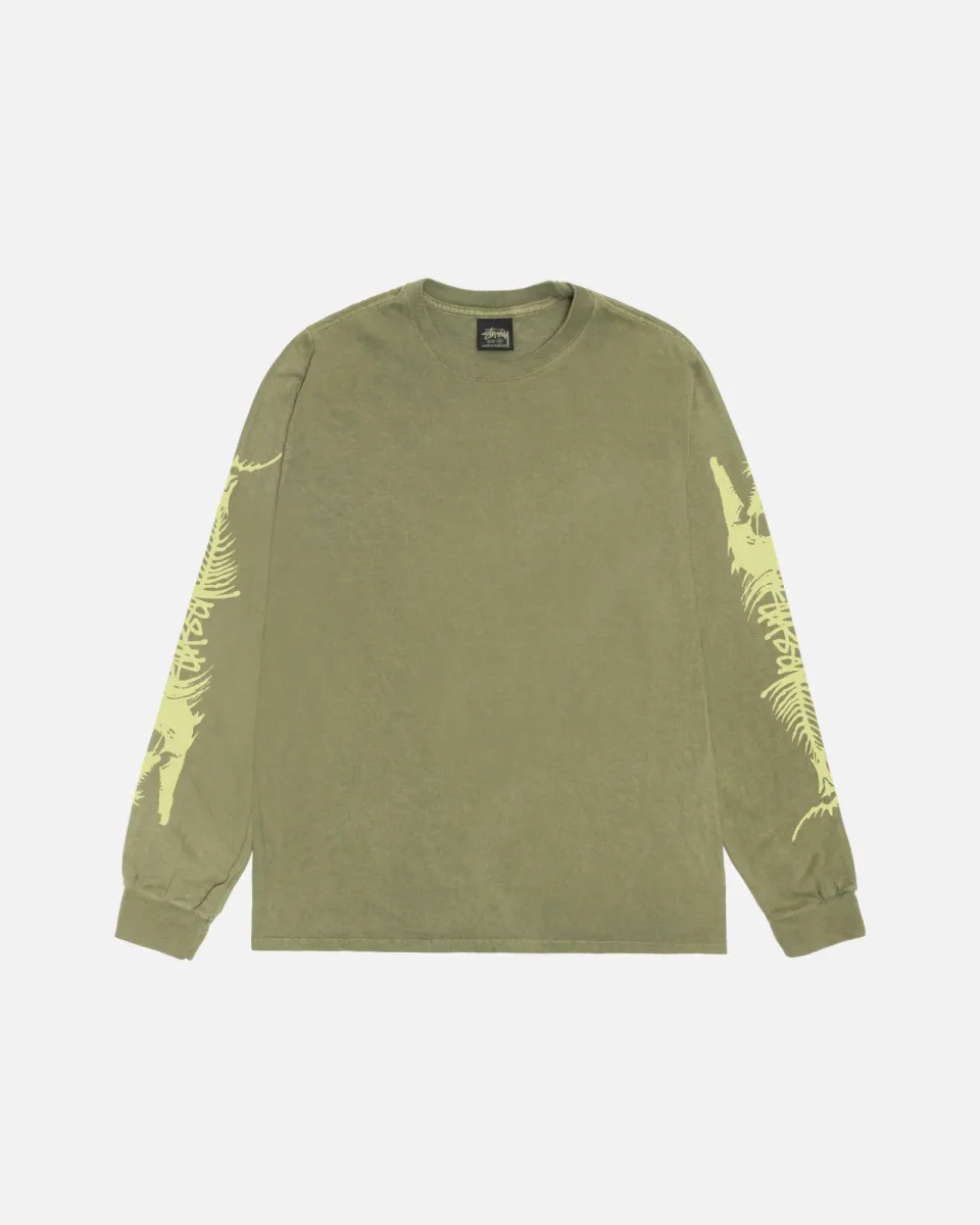 送料・関税込★STUSSY★BARRACUDA LS TEE PIGMENT DYED★NATURAL BARRACUDA LS TEE PIGMENT DYED | Parallel