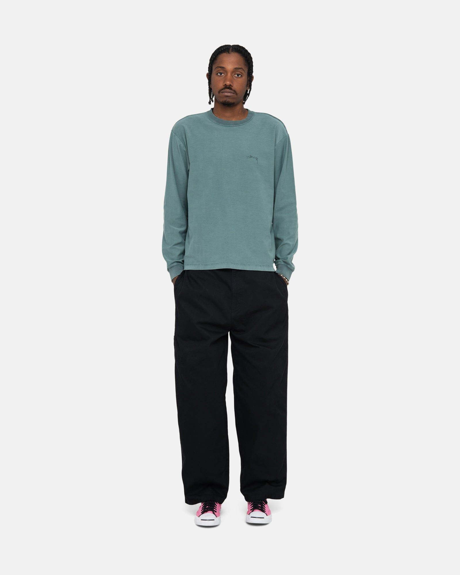 LAZY LS TEE sold by Stussy product image thumbnail 4