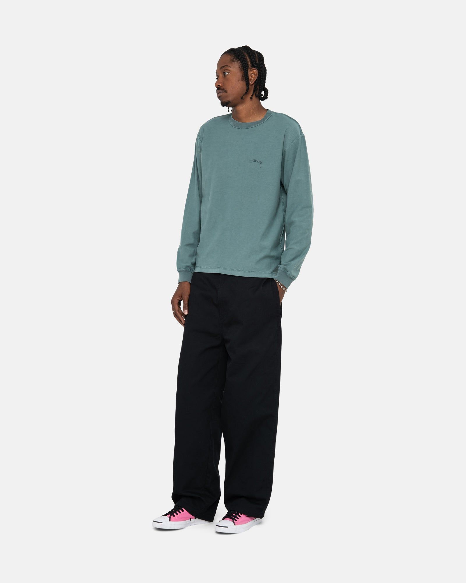 LAZY LS TEE sold by Stussy product image thumbnail 5
