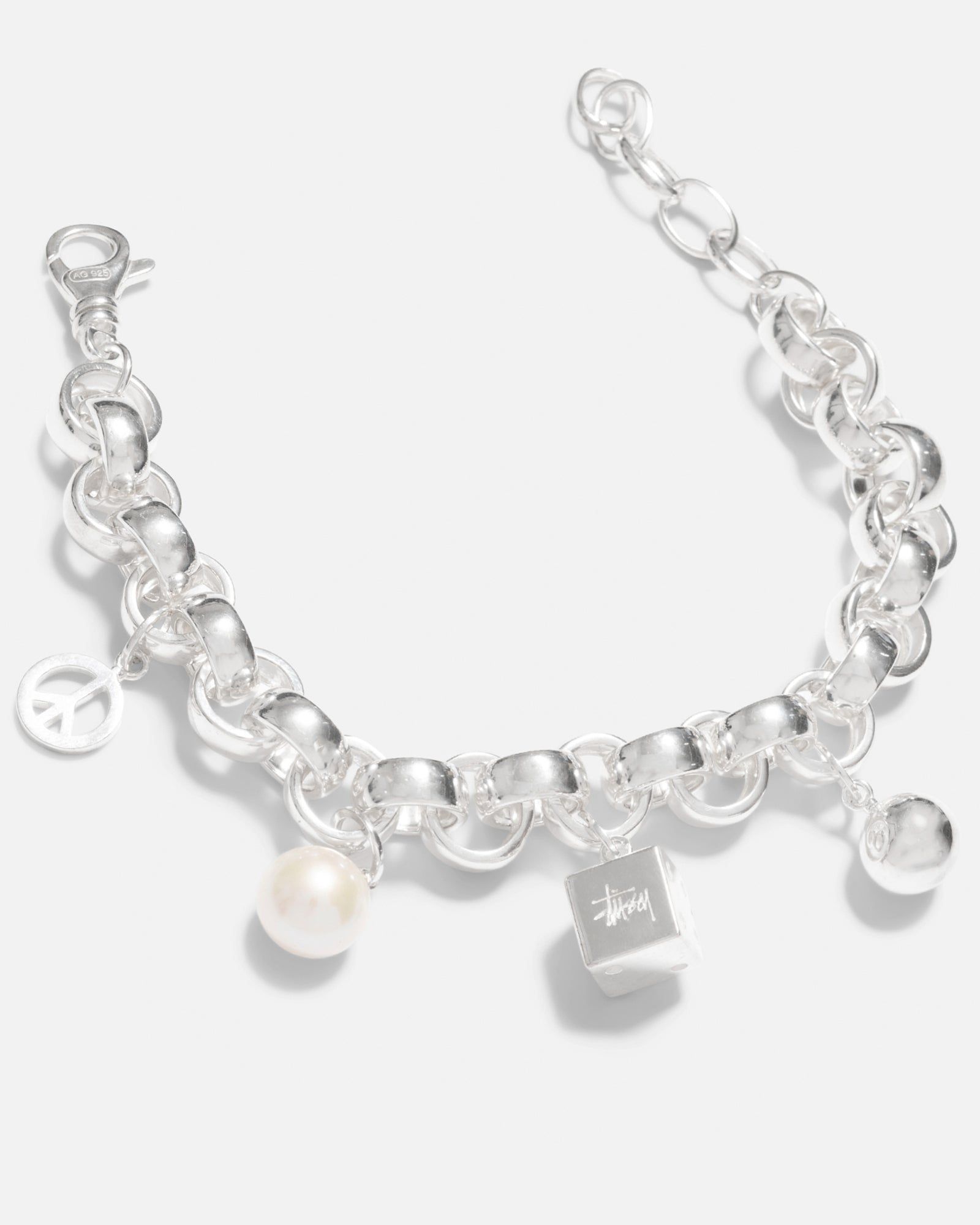 ICON CHARM BRACELET STERLING SILVER sold by Stussy product image thumbnail 3