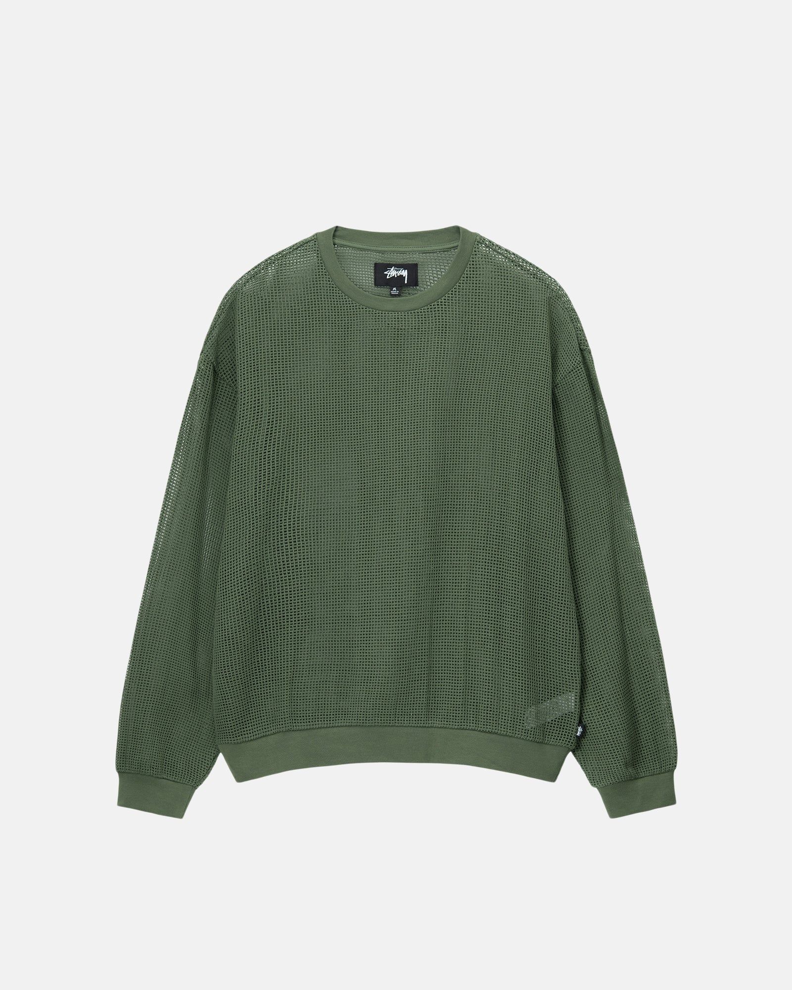 COTTON MESH LS CREW sold by Stussy