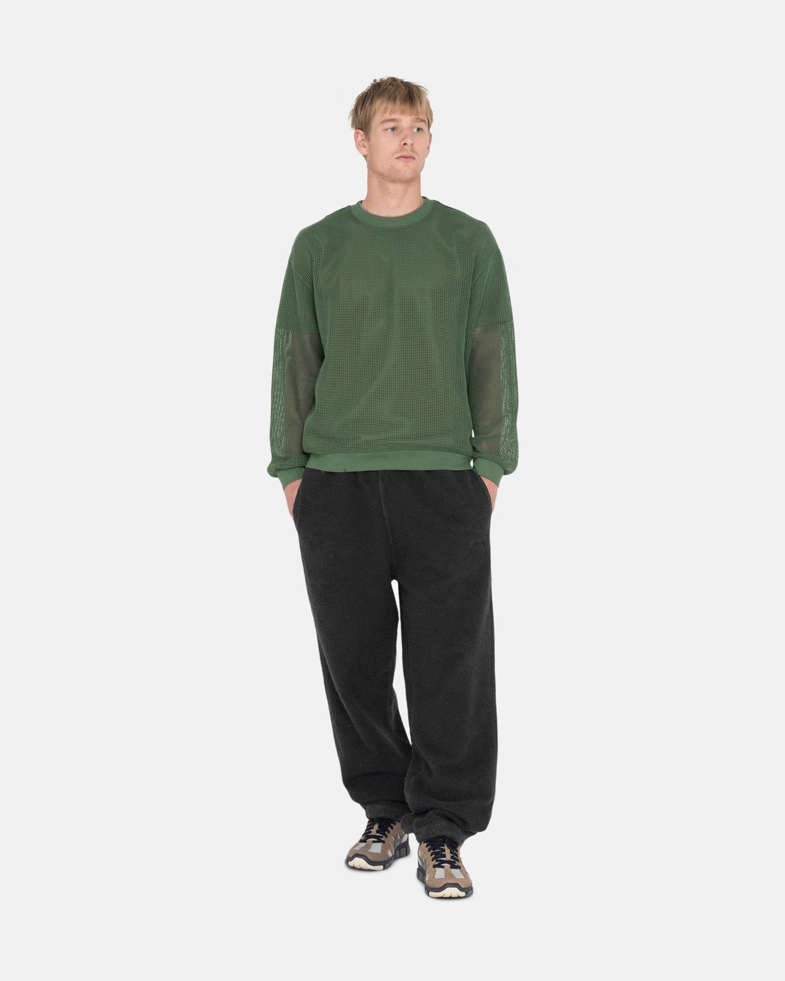 COTTON MESH LS CREW sold by Stussy product image thumbnail 5