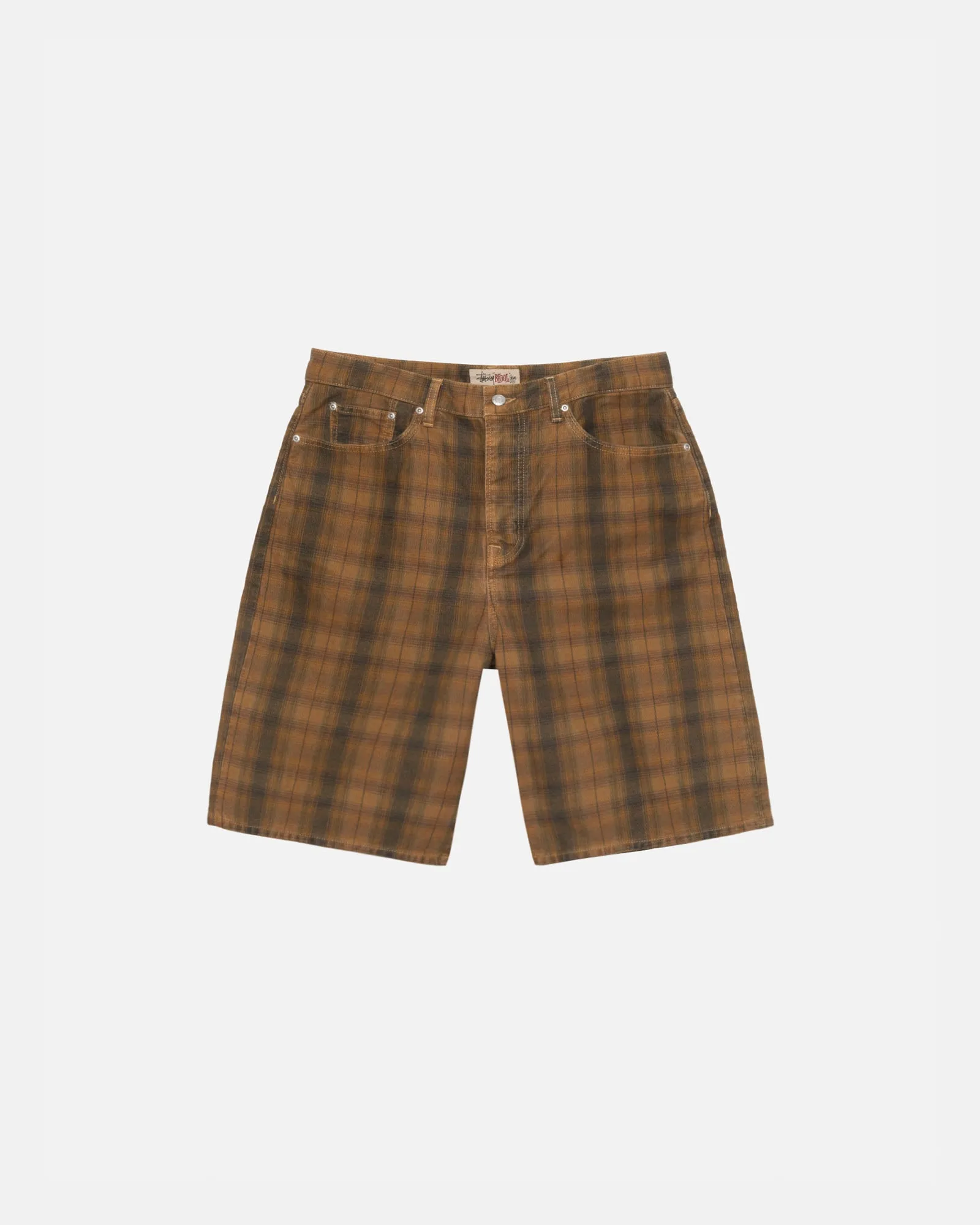 BIG OL' SHORT CANVAS PLAID sold by Stussy