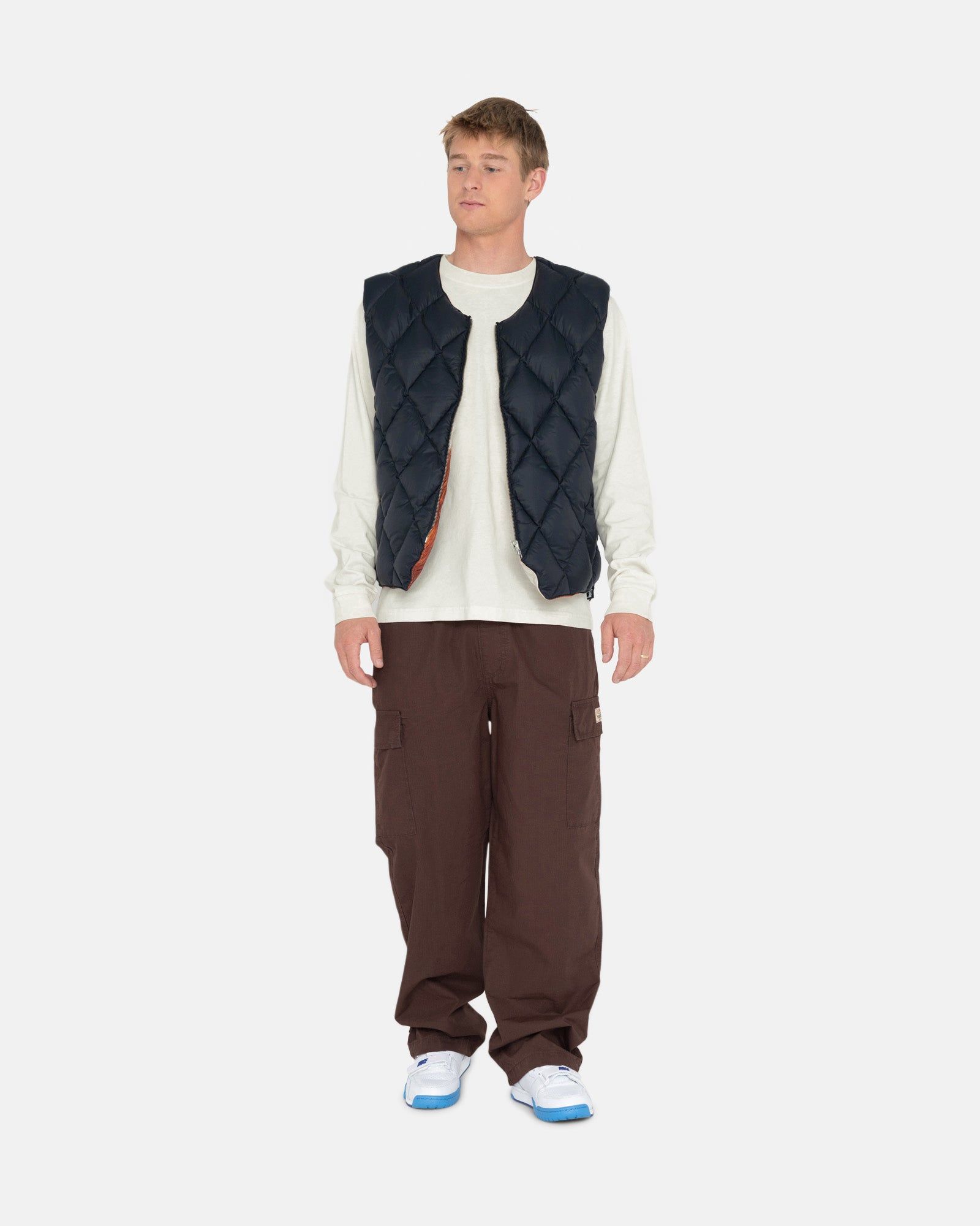REVERSIBLE QUILTED VEST sold by Stussy product image thumbnail 8