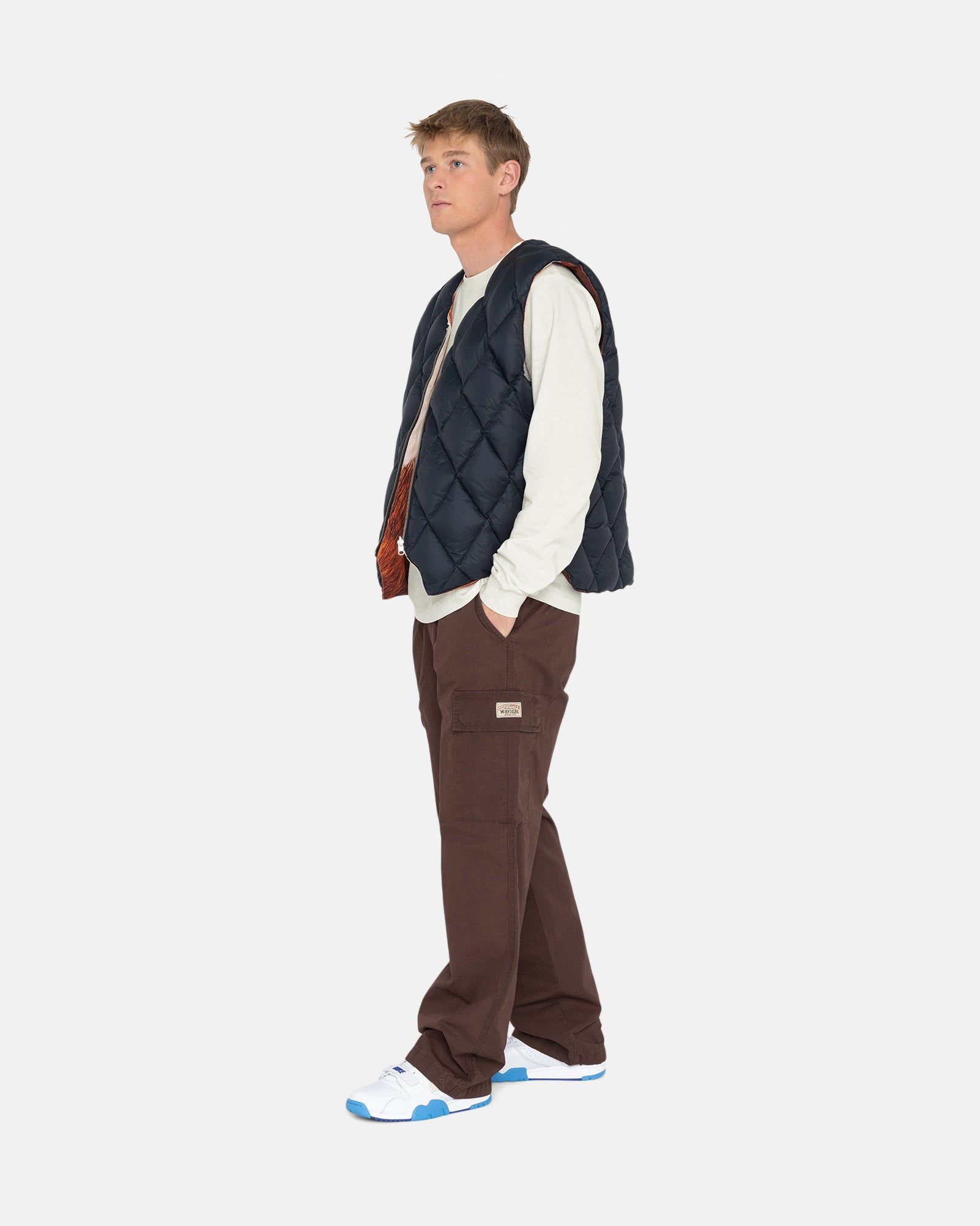 REVERSIBLE QUILTED VEST sold by Stussy product image thumbnail 9