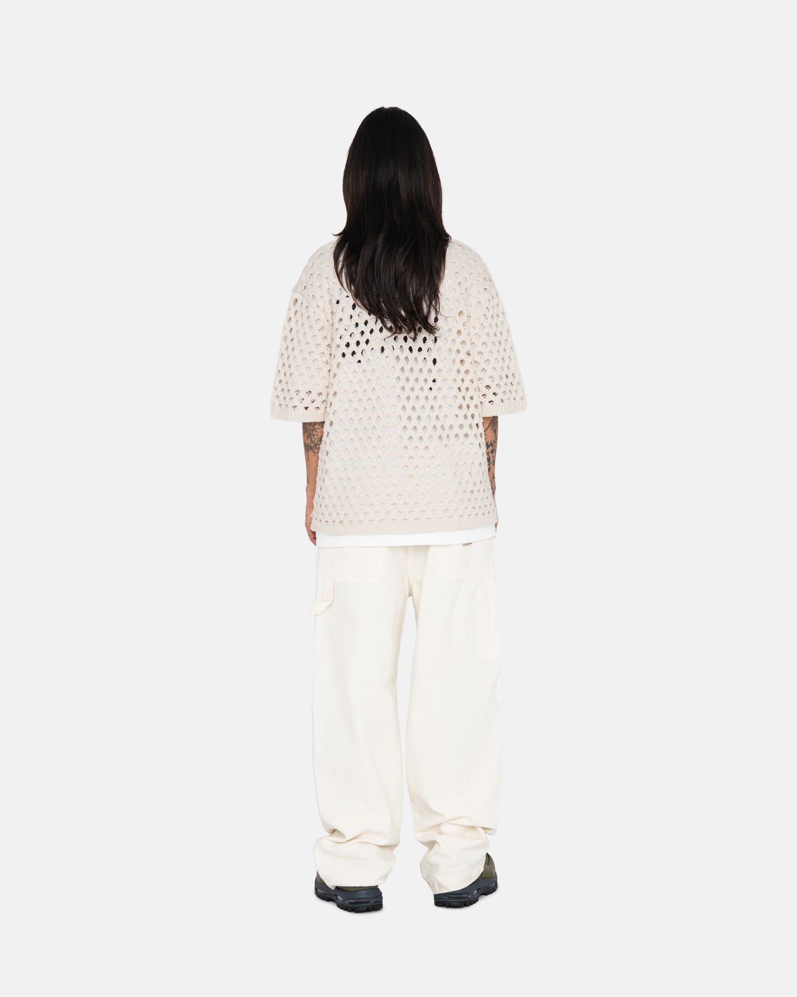 BIG MESH POLO SWEATER sold by Stussy product image thumbnail 7