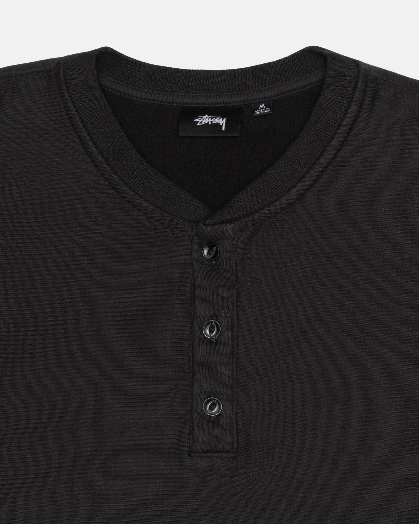 OPEN HEM HENLEY FLEECE sold by Stussy product image thumbnail 3