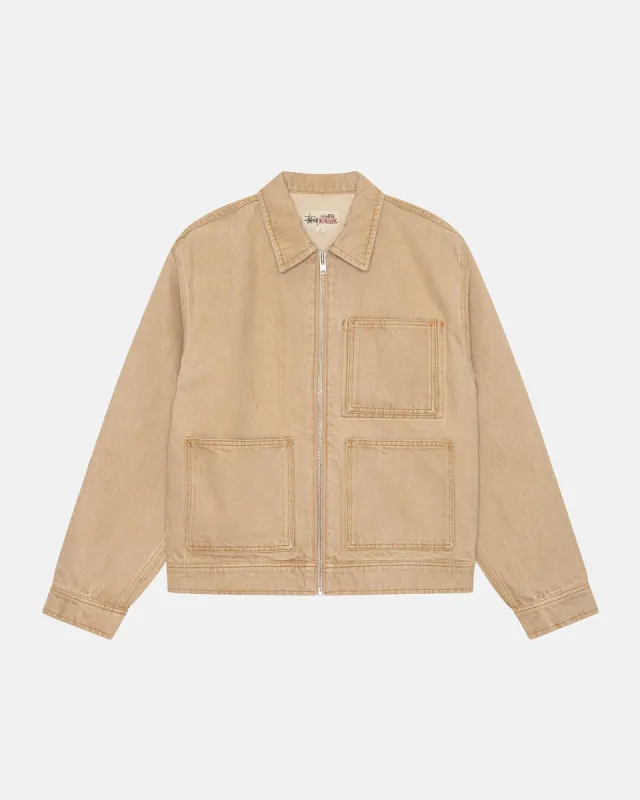 ZIP WORK JACKET DENIM sold by Stussy