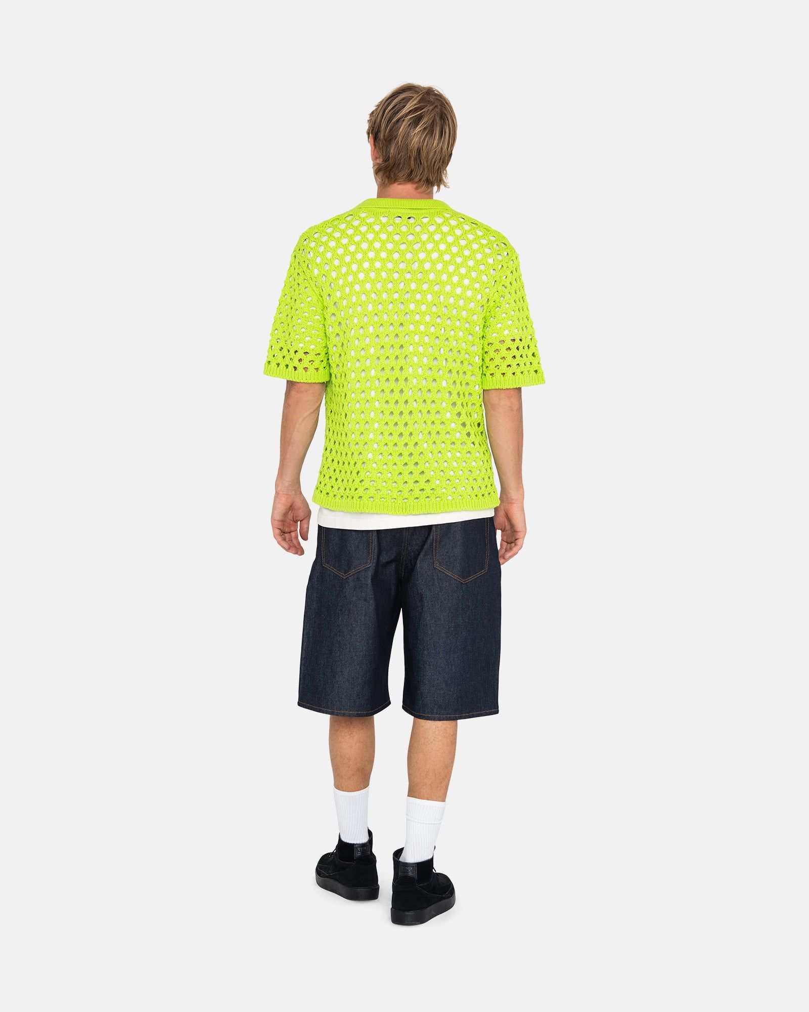 BIG MESH POLO SWEATER sold by Stussy product image thumbnail 6