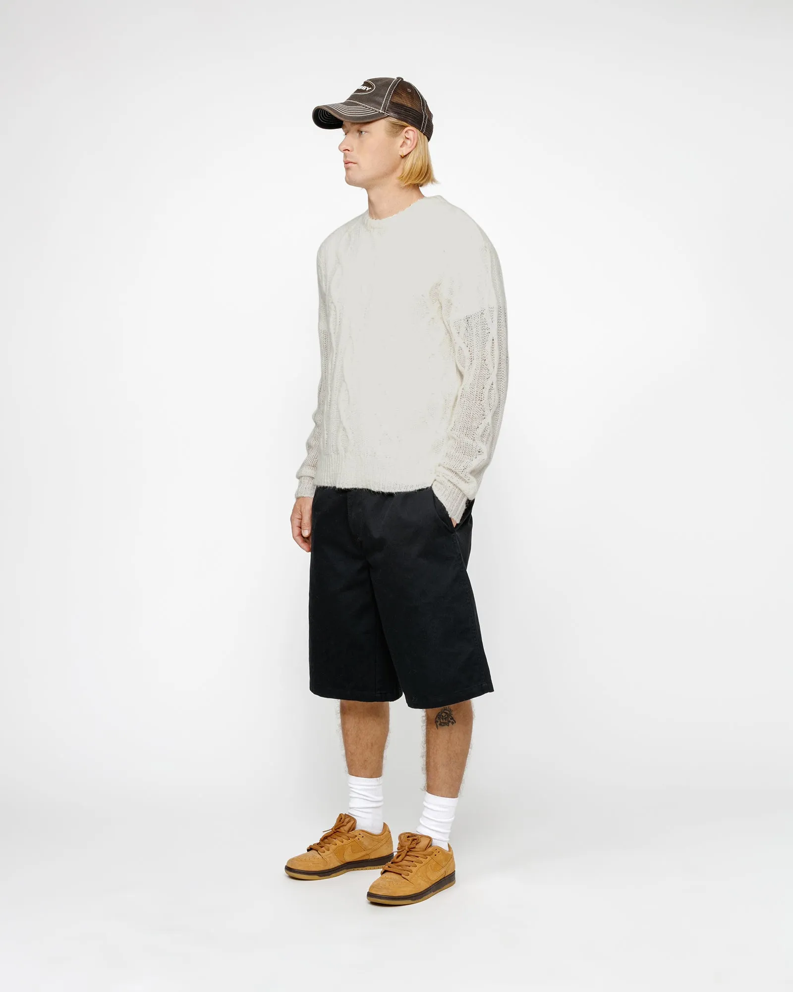 CABLE LOOSE KNIT SWEATER sold by Stussy product image thumbnail 4