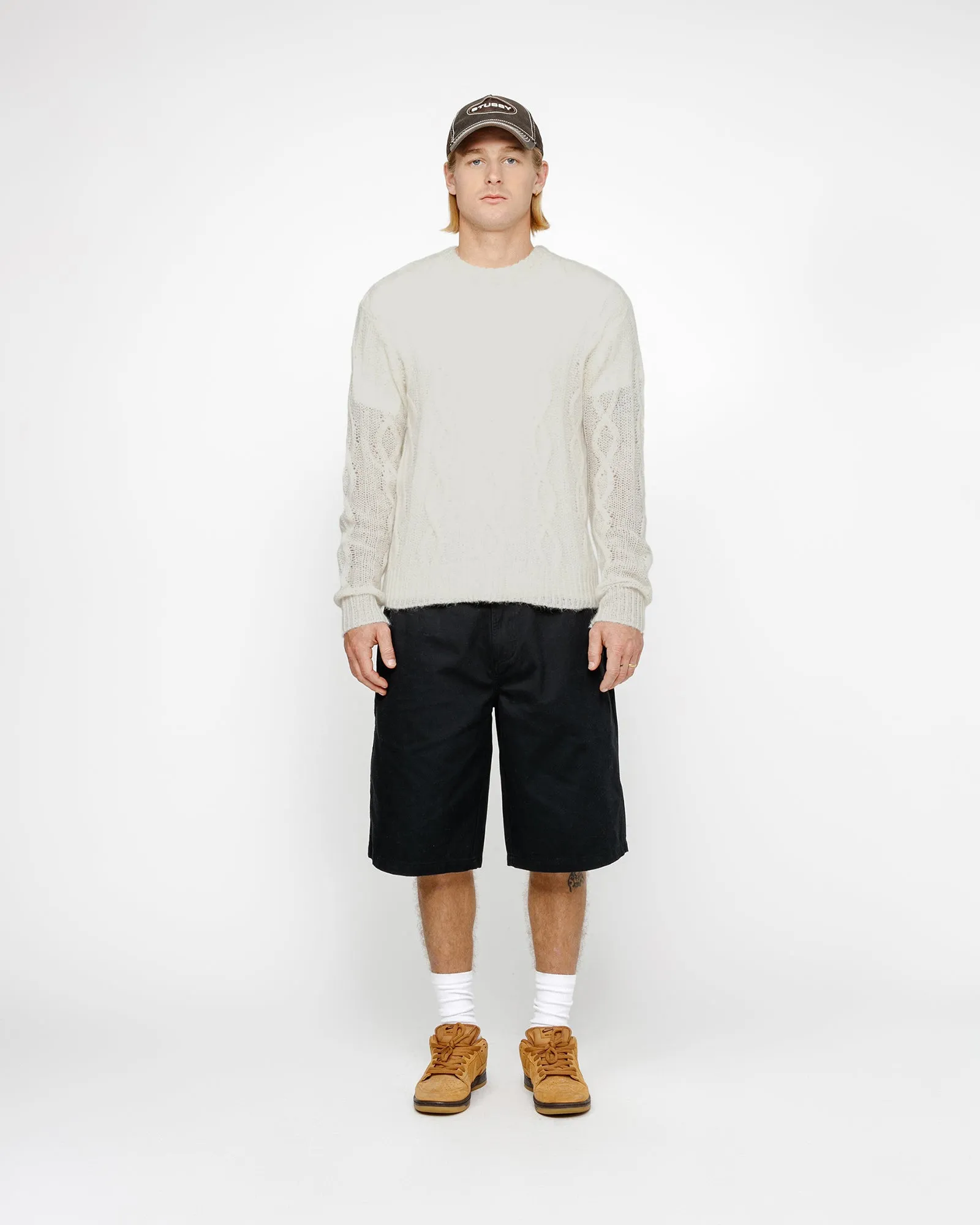 CABLE LOOSE KNIT SWEATER sold by Stussy product image thumbnail 3