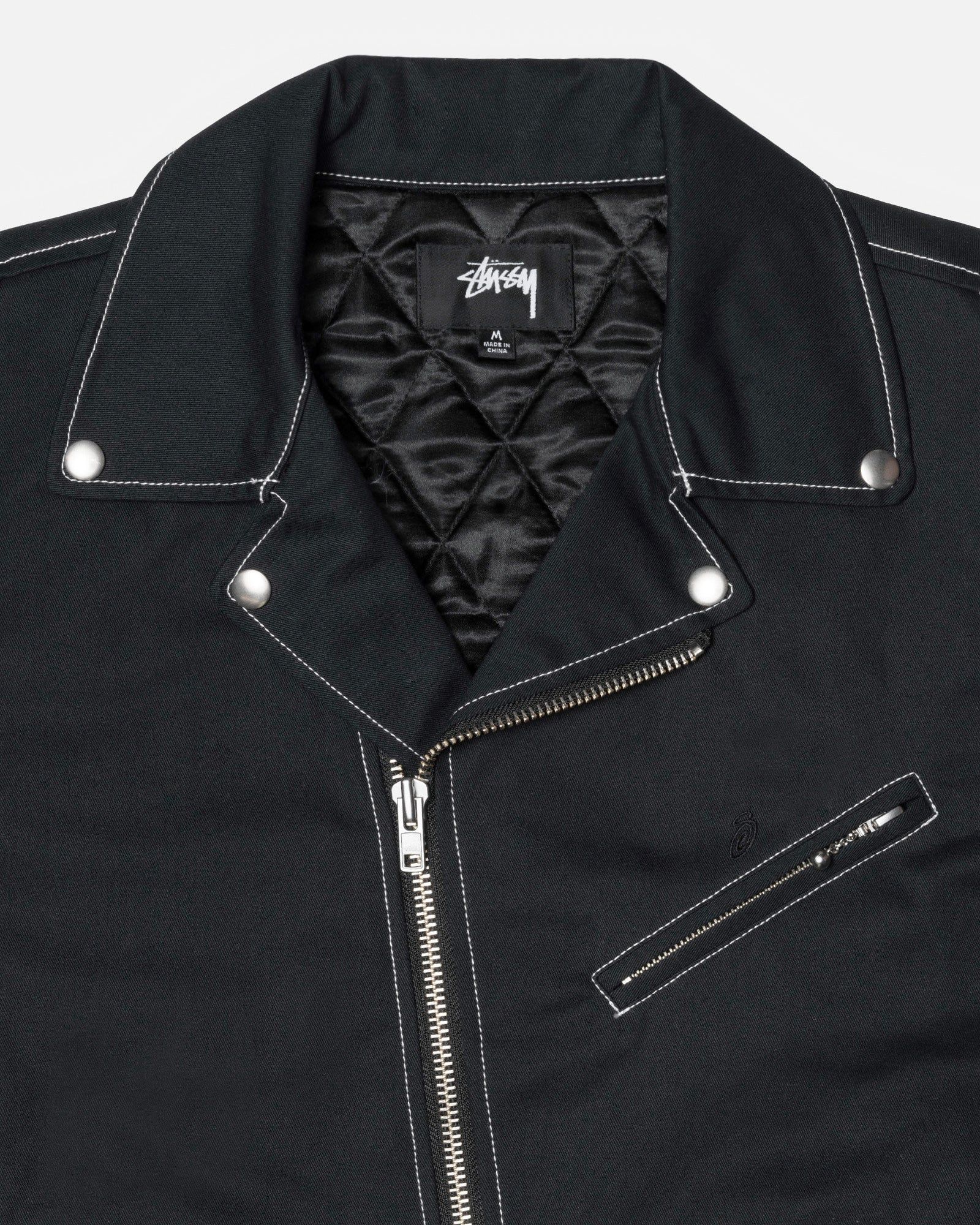 TWILL MOTO ZIP JACKET sold by Stussy product image thumbnail 3