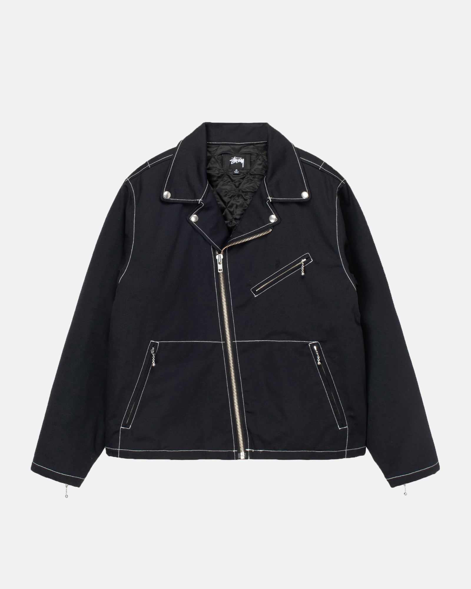TWILL MOTO ZIP JACKET sold by Stussy
